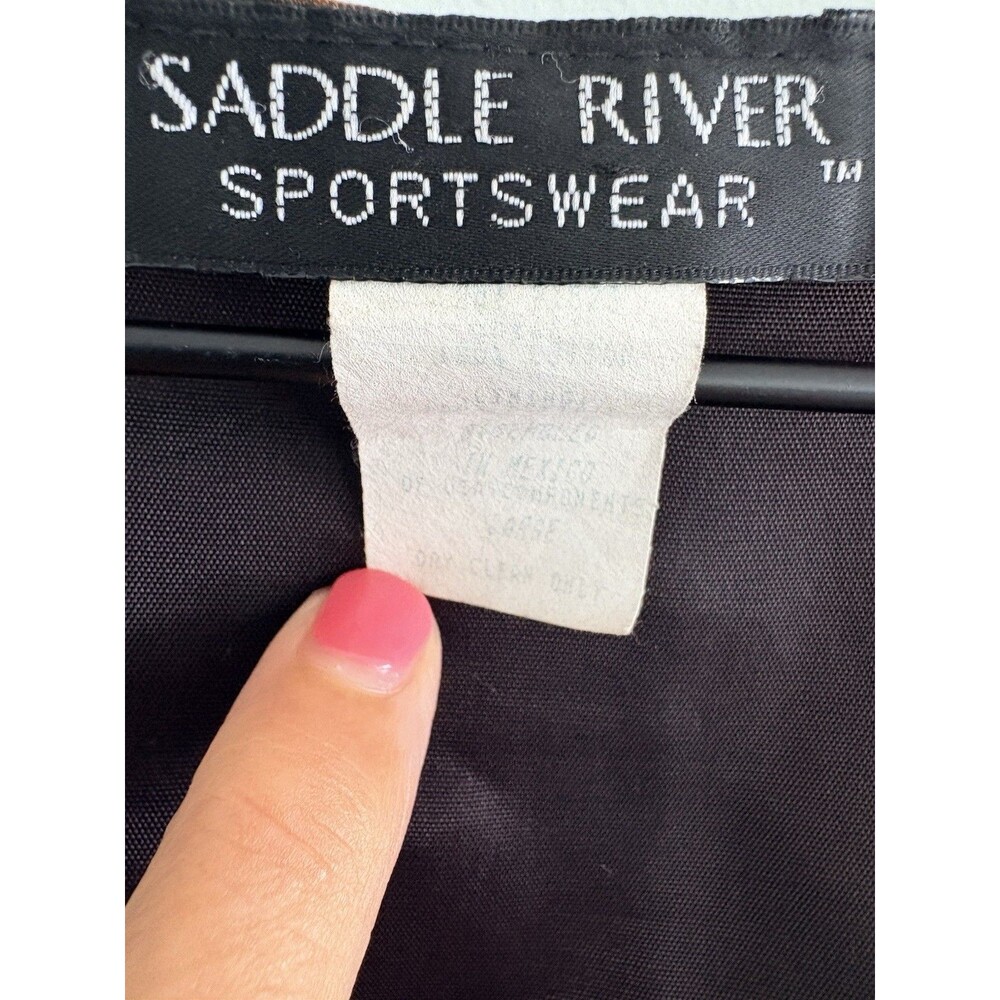 Vintage Saddle River Sportswear Vest Leopard Animal Print Womens Size Large FLAW - Picture 4 of 6